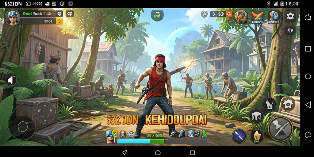 Menampilkan gameplay dinamis 62IDN dengan banyak pilihan interaksi.