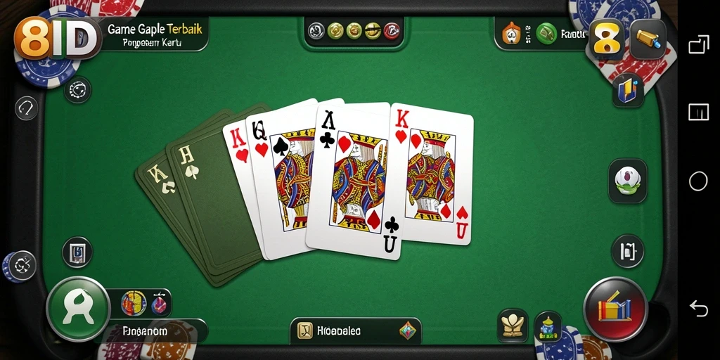 Screenshot gameplay 8ID yang menampilkan keseruan bermain Gaple.