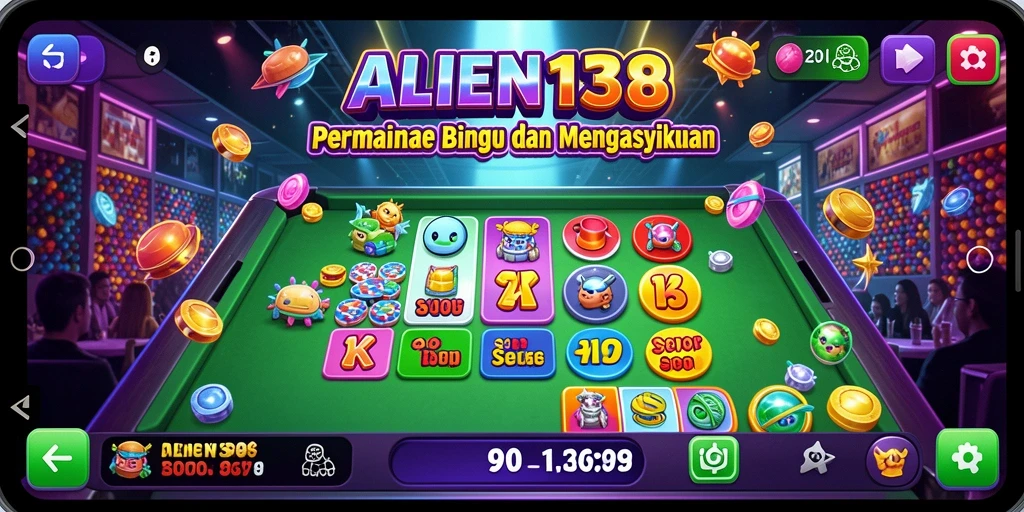 Tampilan gameplay ALIEN138 yang seru dengan antarmuka Bingo yang menarik.