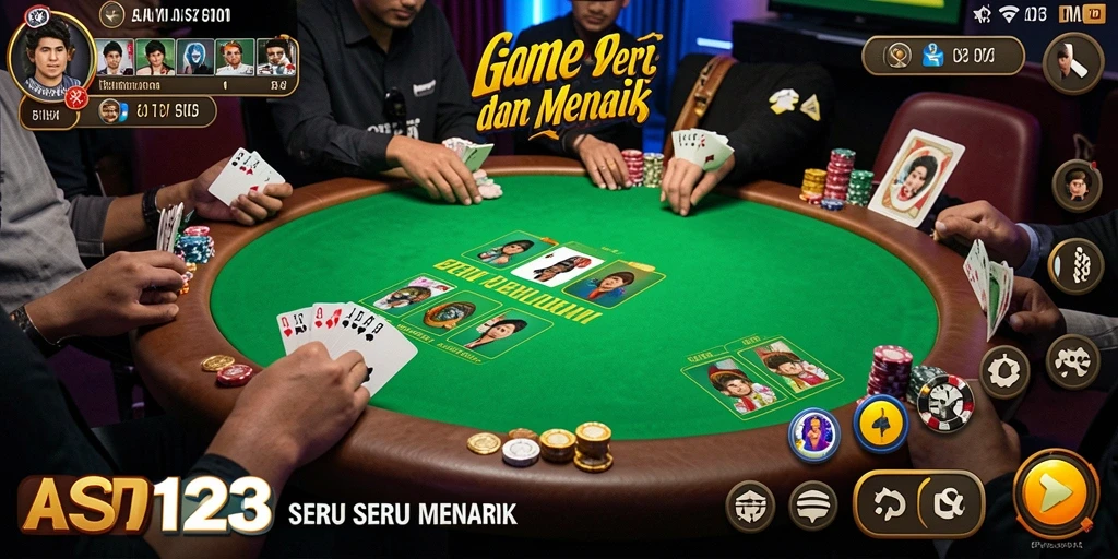 Tampilkan gameplay seru dalam aplikasi Poker.