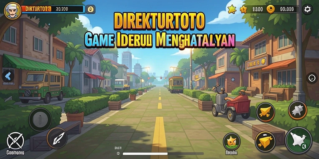 Screenshot gameplay <strong>DIREKTURTOTO</strong> menampilkan aksi seru dalam mengelola sumber daya.