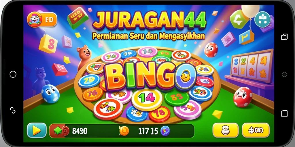 Tampilan gameplay seru JURAGAN404 dengan pemain aktif bermain Bingo.