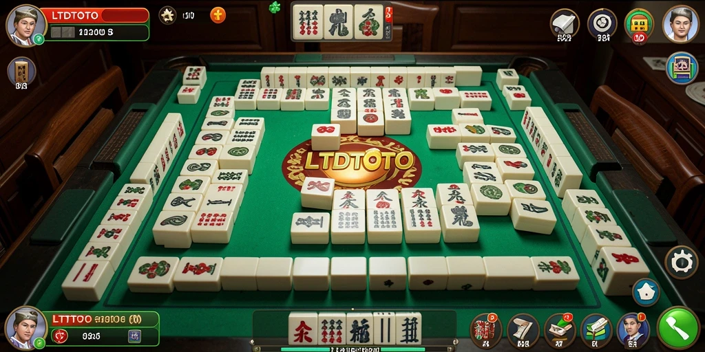Screenshot LTDTOTO menampilkan gameplay Mahjong yang menarik dan interaktif.