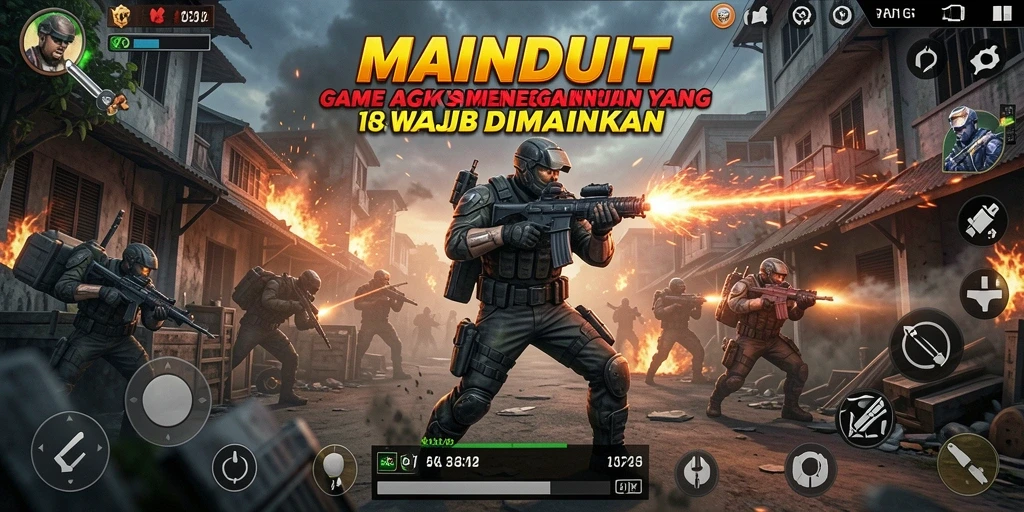 Tampilan seru dari aksi gameplay MAINDUIT yang penuh tantangan.