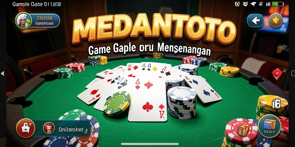 Screenshot permainan Gaple yang seru di MEDANTOTO.