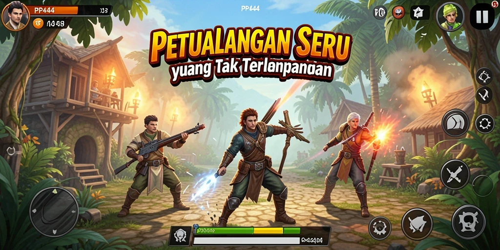 Gameplay PP444 yang mendebarkan dan penuh petualangan.