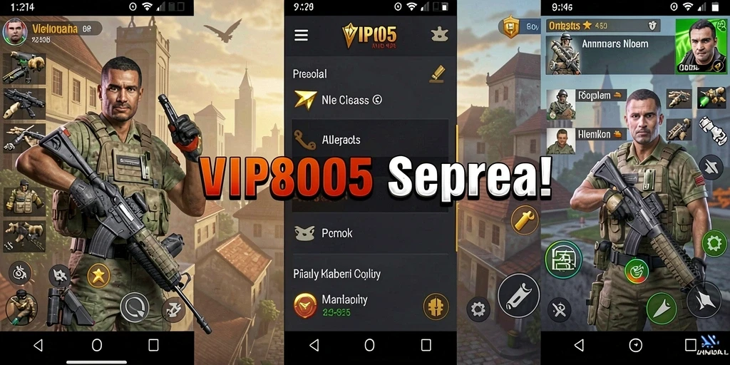 Tampilan antarmuka utama VIP805 yang intuitif dan modern.