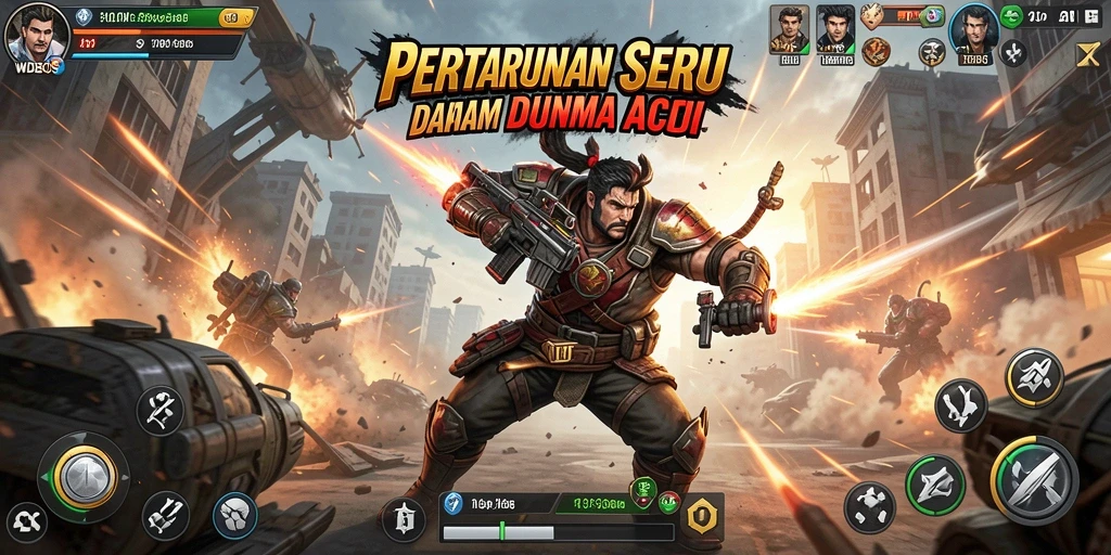 Tampilan menarik dari gameplay WDBOS yang penuh aksi.