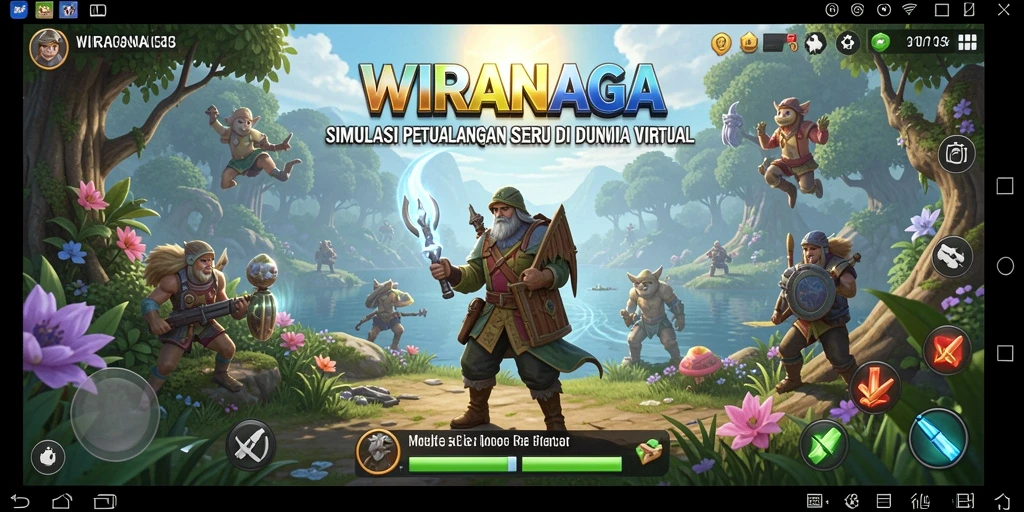 Tampilan gameplay <strong>WIRANAGA</strong> yang menarik dan penuh aksi.