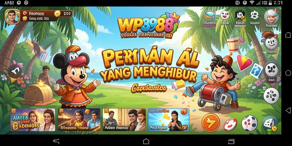 Tampilan menarik dari gameplay WP888 yang menghibur dan mudah dipahami.
